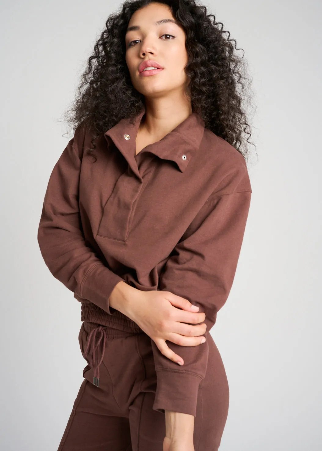 Chestnut Organic Comfort Sweatshirt sold by Everyday Sunday