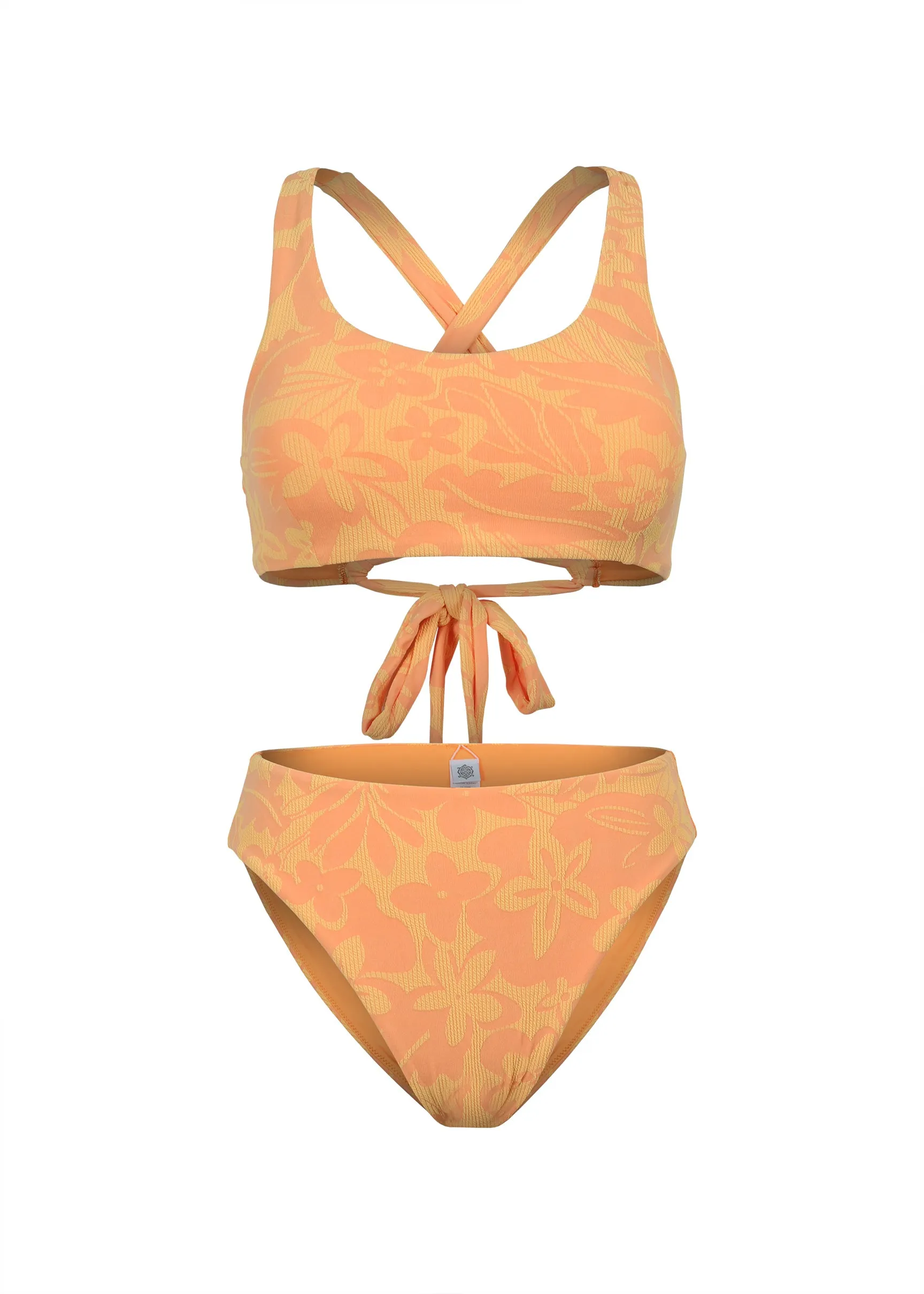 Neon Floral Retro High Waist Jacquard Bottom - FINAL SALE sold by Everyday Sunday product image thumbnail 5