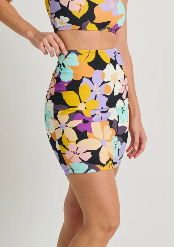 Aqua Bloom Cover-Up Skirt sold by Everyday Sunday