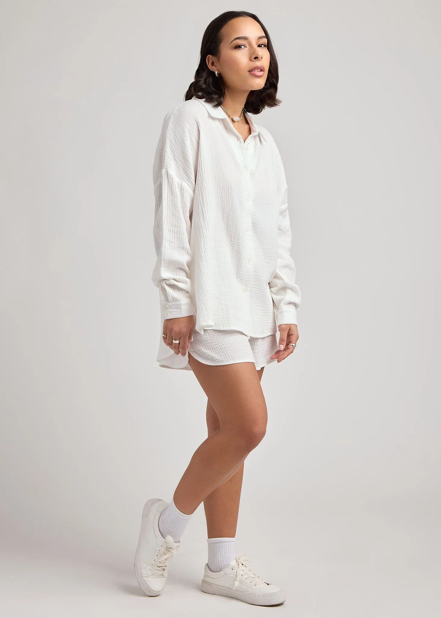 Off-White Cover-Up Shirt sold by Everyday Sunday product image thumbnail 3