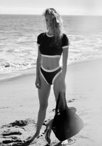 Black Recycled High-Waist Bottom sold by Everyday Sunday
