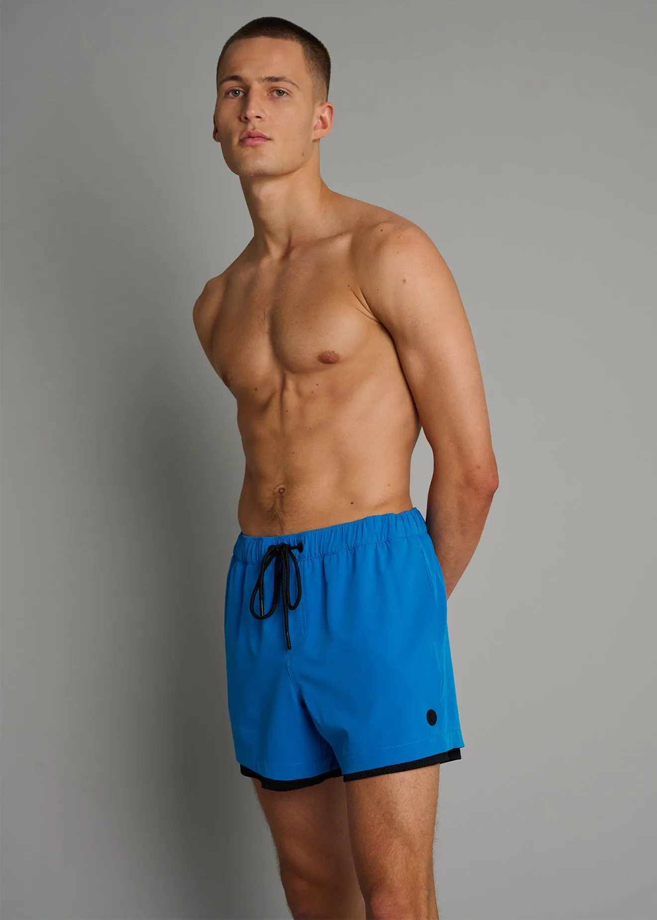Blue Double Layer Swim Short sold by Everyday Sunday product image thumbnail 4