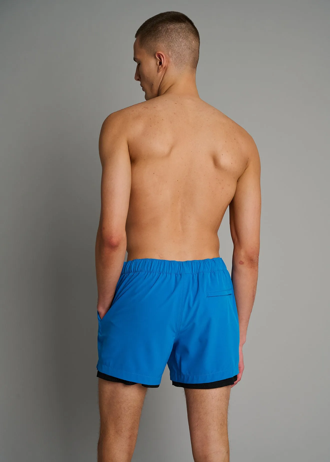 Blue Double Layer Swim Short sold by Everyday Sunday product image thumbnail 3