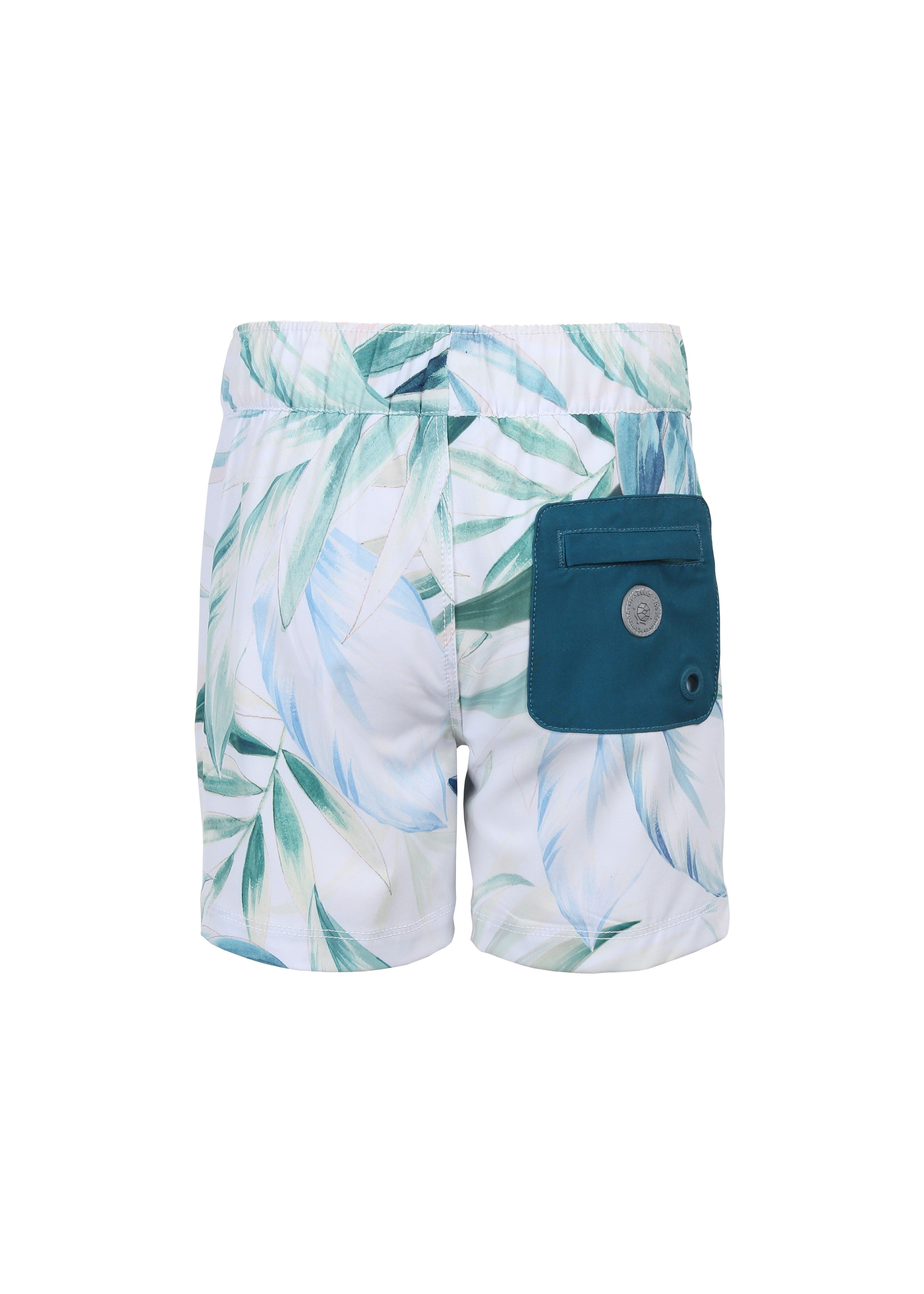 White Leafs Boy Casual Swim Trunk sold by Everyday Sunday product image thumbnail 2