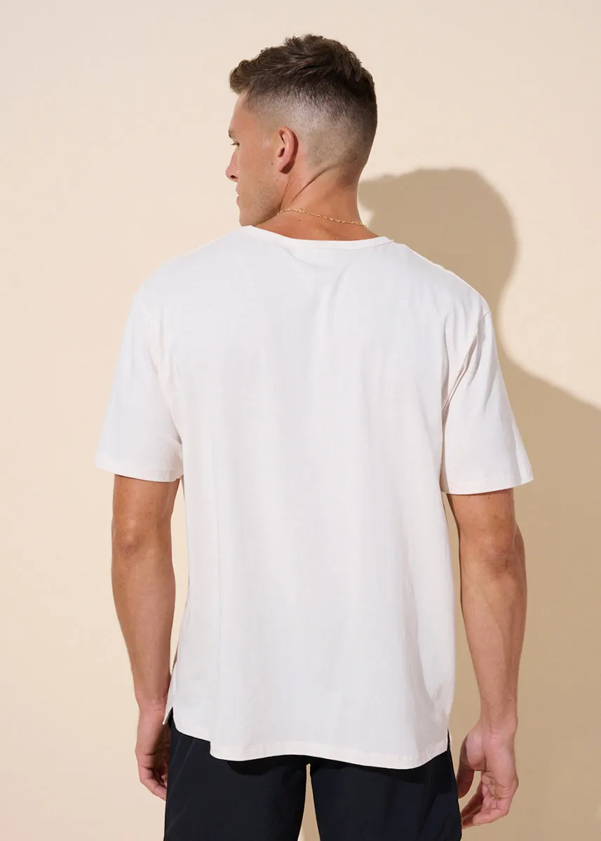 Off White Organic Signature Tee sold by Everyday Sunday product image thumbnail 2