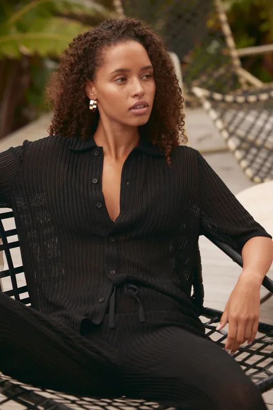 Chevron Cover-Up Shirt made by Everyday Sunday