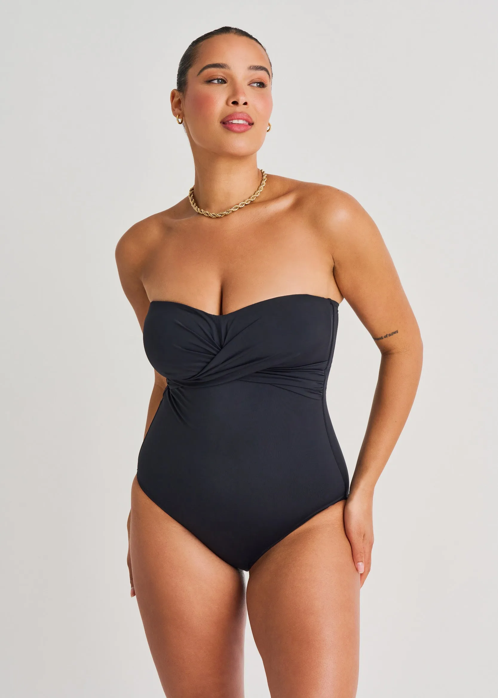 Front Twist Bandeau One-Piece sold by Everyday Sunday product image thumbnail 3