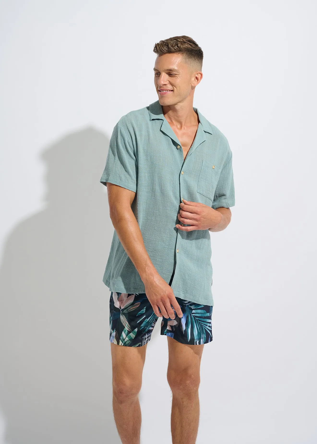 Grey mist beach shirt sold by Everyday Sunday product image thumbnail 5