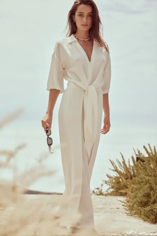 Front Tie Cover-Up Shirt sold by Everyday Sunday