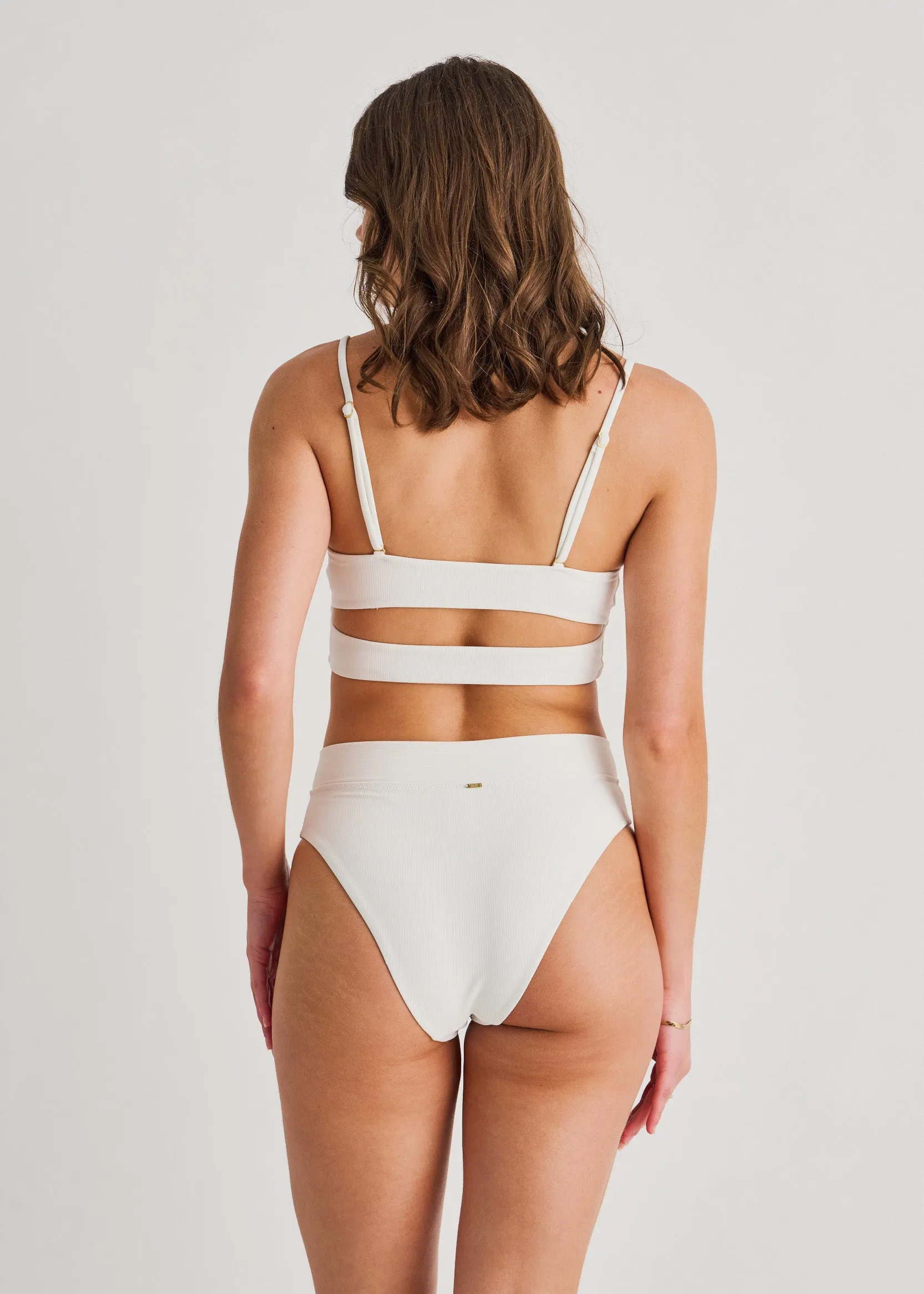 Rib Bandeau Bikini Top with Cutout sold by Everyday Sunday product image thumbnail 2