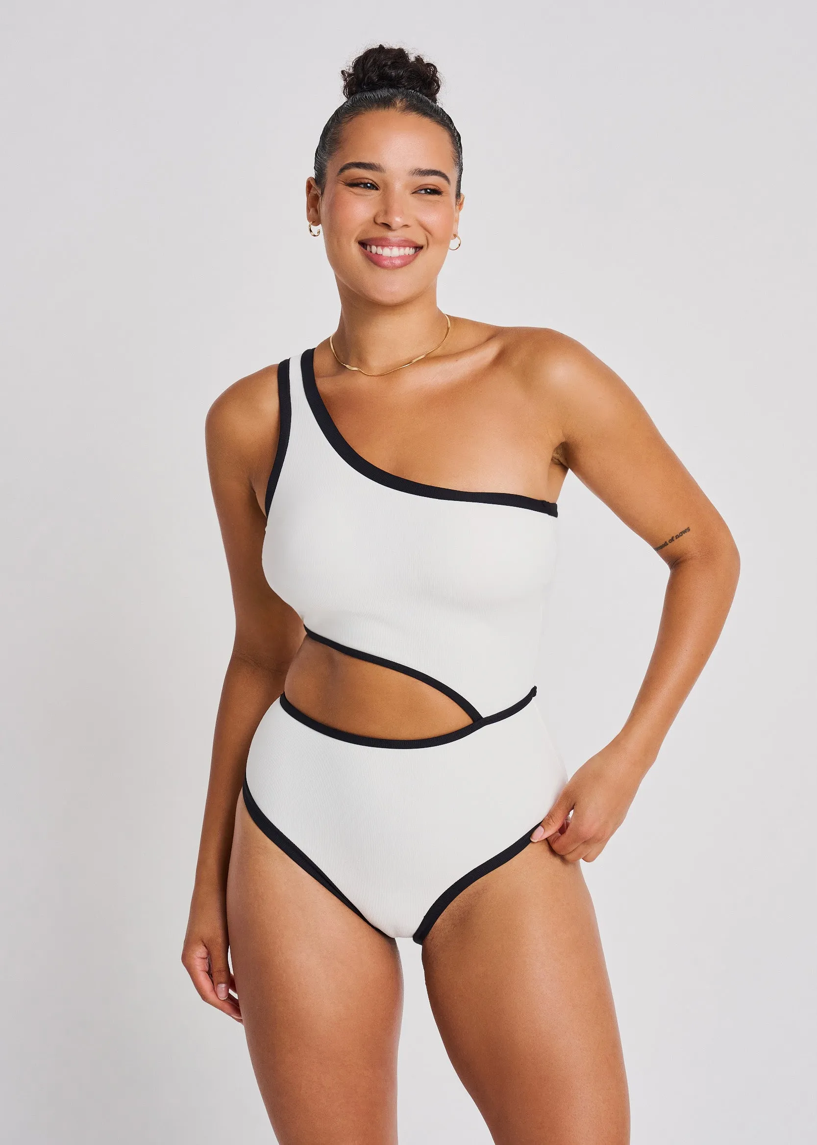 One Shoulder One-Piece sold by Everyday Sunday