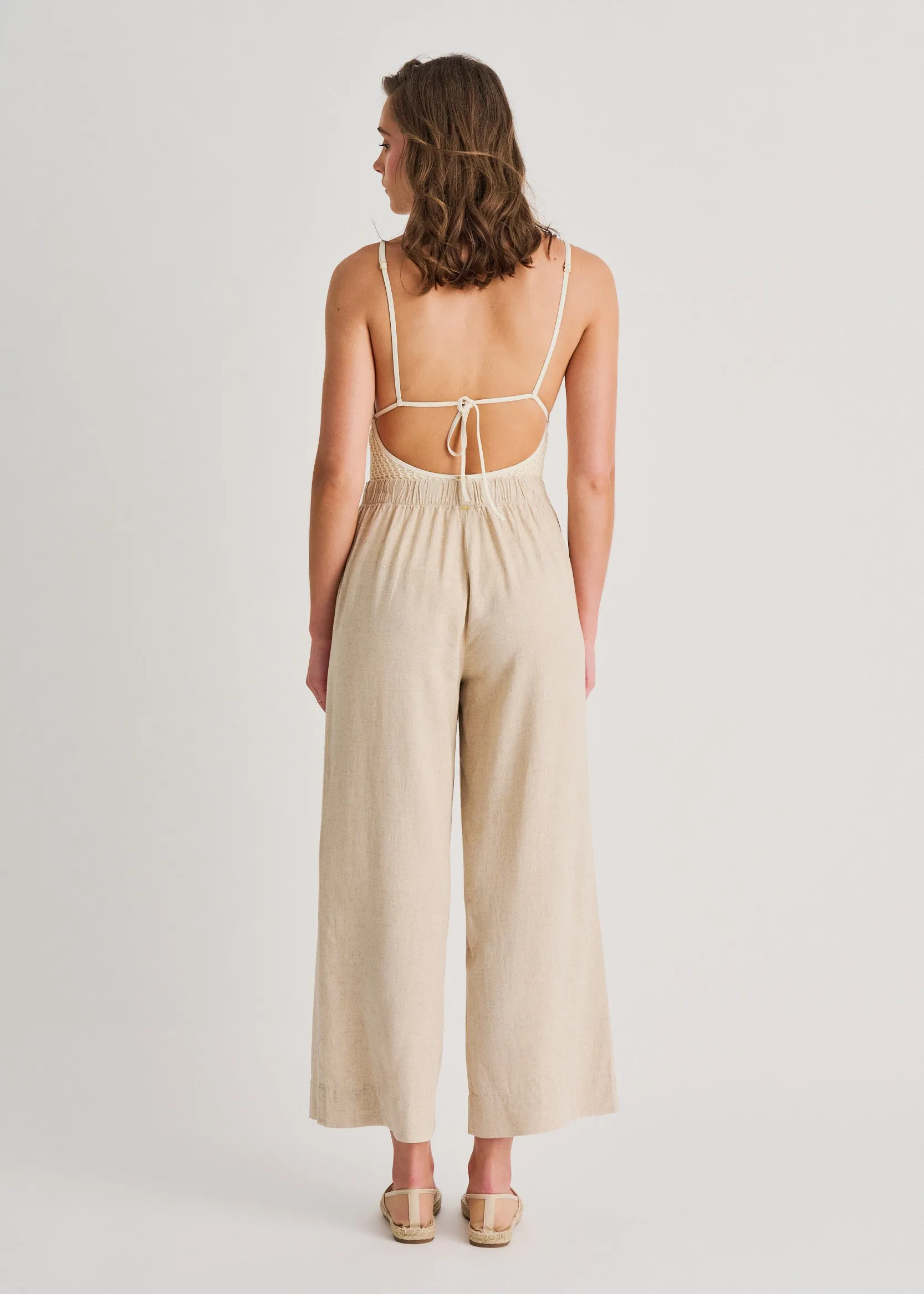Linen-Blend Wide-Leg Cover-Up Pants sold by Everyday Sunday product image thumbnail 3