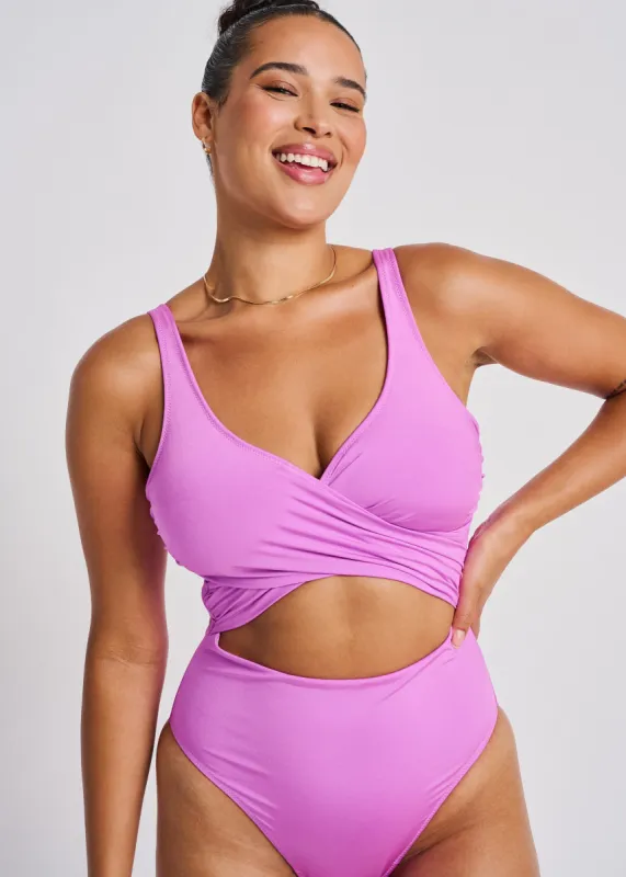 High Leg Wrap One-Piece made by Everyday Sunday