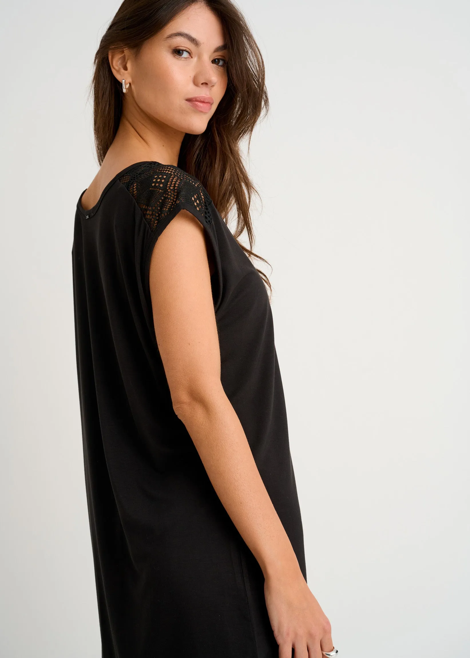 Cover-Up Tunic with Crochet Inserts sold by Everyday Sunday product image thumbnail 5