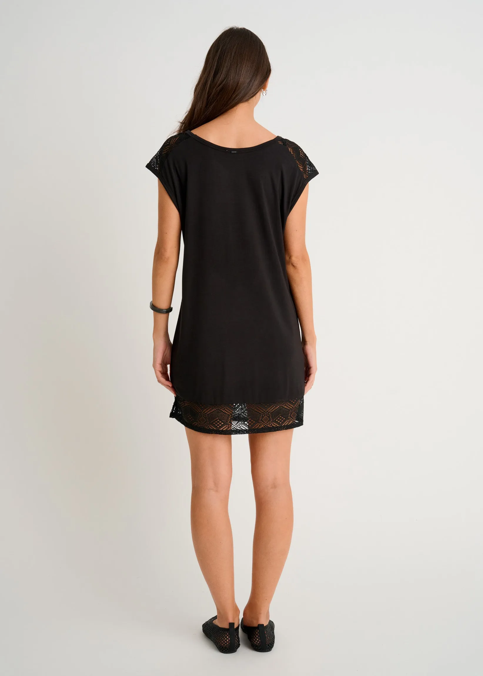 Cover-Up Tunic with Crochet Inserts sold by Everyday Sunday product image thumbnail 2