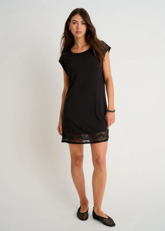 Cover-Up Tunic with Crochet Inserts sold by Everyday Sunday