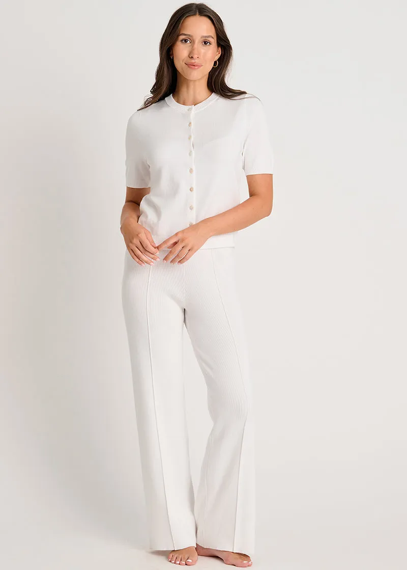 The Everyday Short Sleeve Ribbed Sweater Cardigan sold by Everyday Sunday product image thumbnail 3