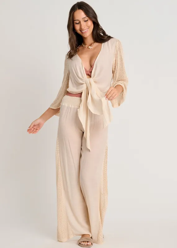 Wide-Leg Cover-Up Trousers sold by Everyday Sunday