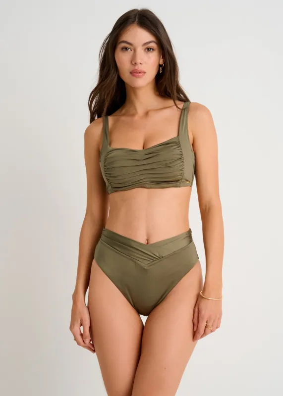 Square Neck Underwire Crop Top sold by Everyday Sunday