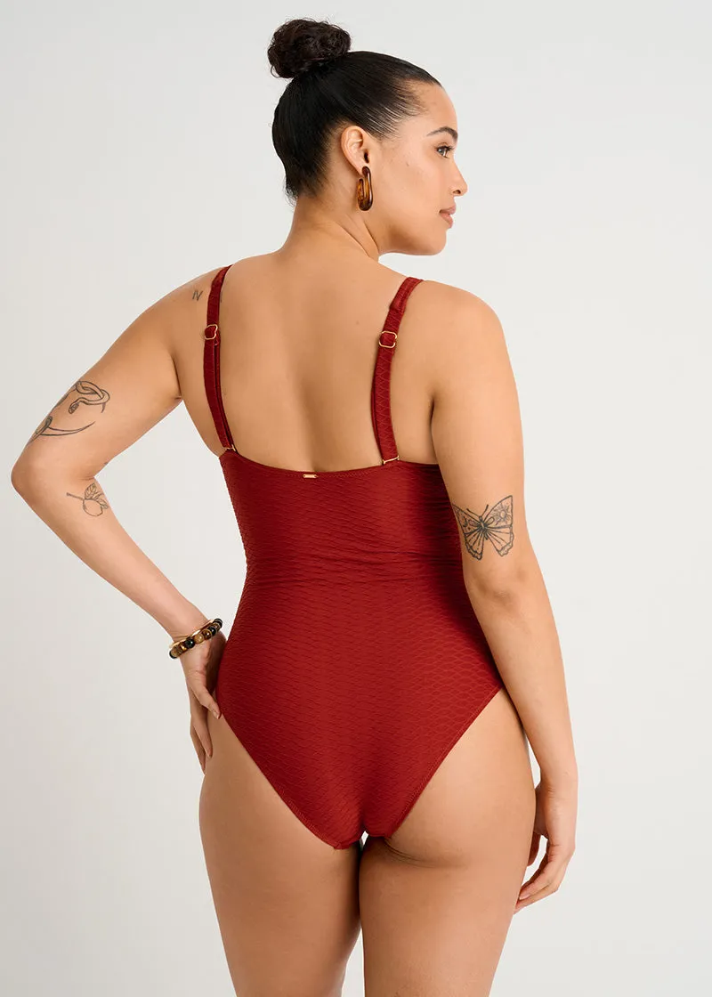 Textured Full Cup One-Piece with Ring sold by Everyday Sunday product image thumbnail 2