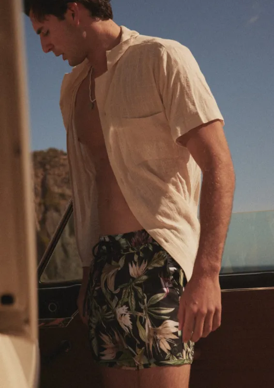 Linen-Blend Beach Shirt sold by Everyday Sunday