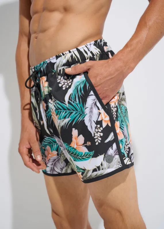 Black Tropical New Chino Swim Short sold by Everyday Sunday