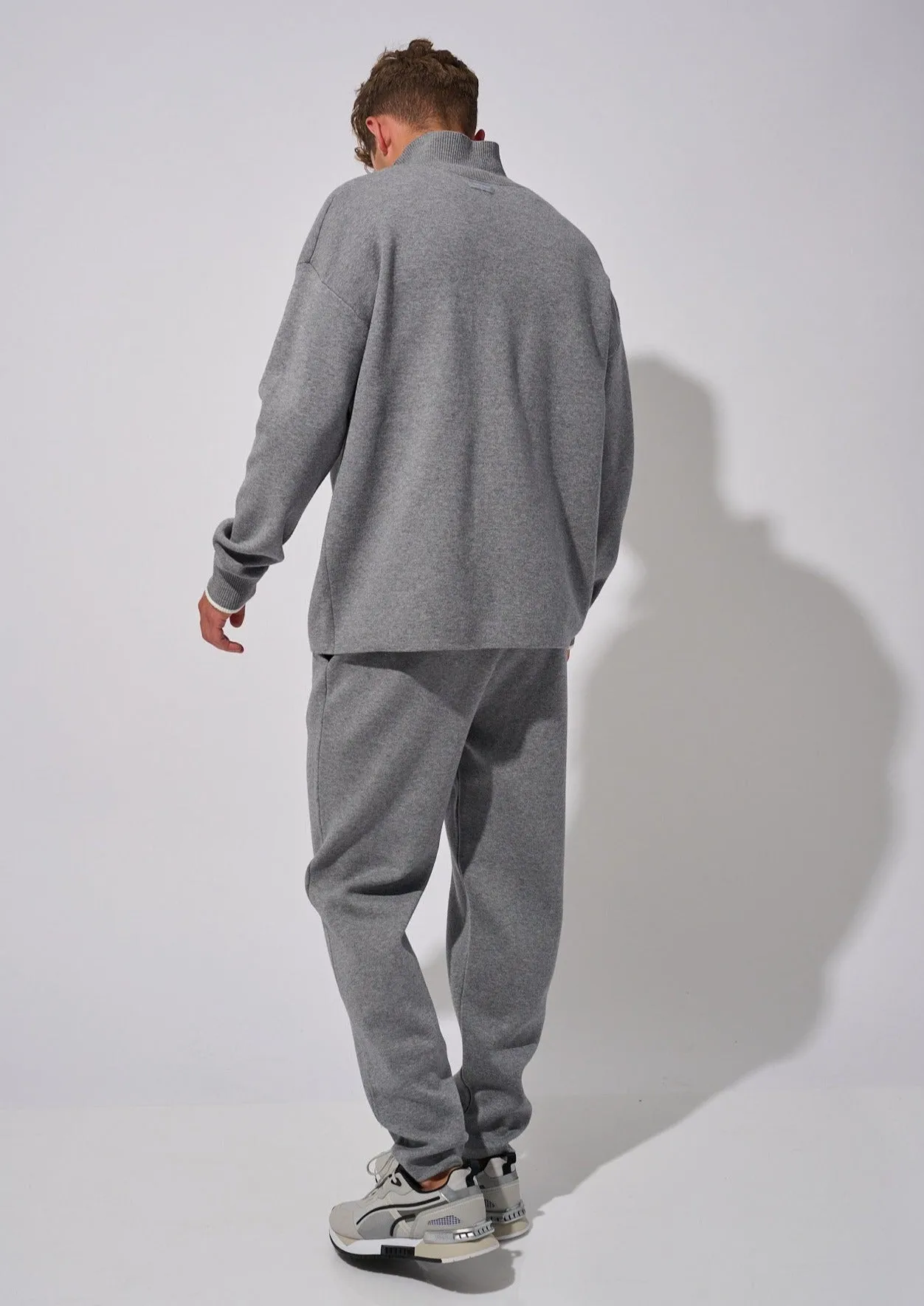 Grey Mix Tricot Tapered Pant sold by Everyday Sunday product image thumbnail 4