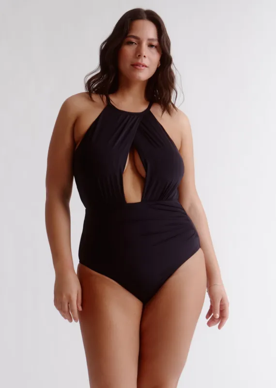 Draped Halter One-Piece - FINAL SALE sold by Everyday Sunday
