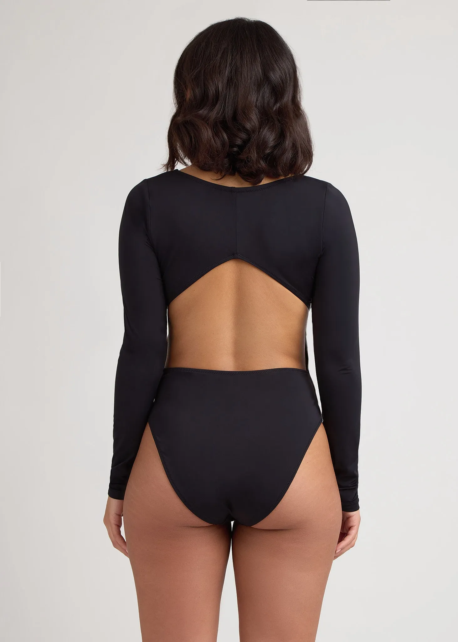 Black Front Zipper Rashguard sold by Everyday Sunday product image thumbnail 2