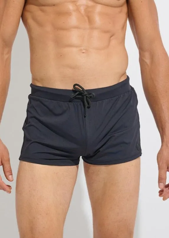 Black classic swim trunk sold by Everyday Sunday