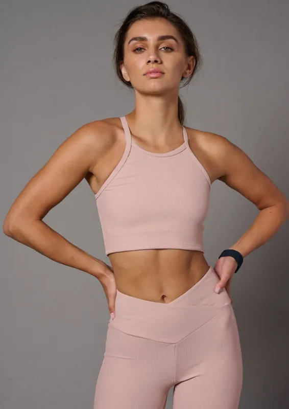 Misty Rose Sporty Crop sold by Everyday Sunday