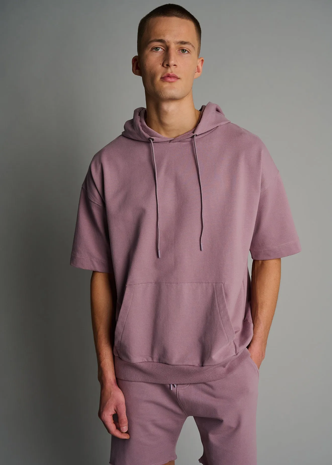Elderberry Short Sleeve Comfort Hoodie sold by Everyday Sunday