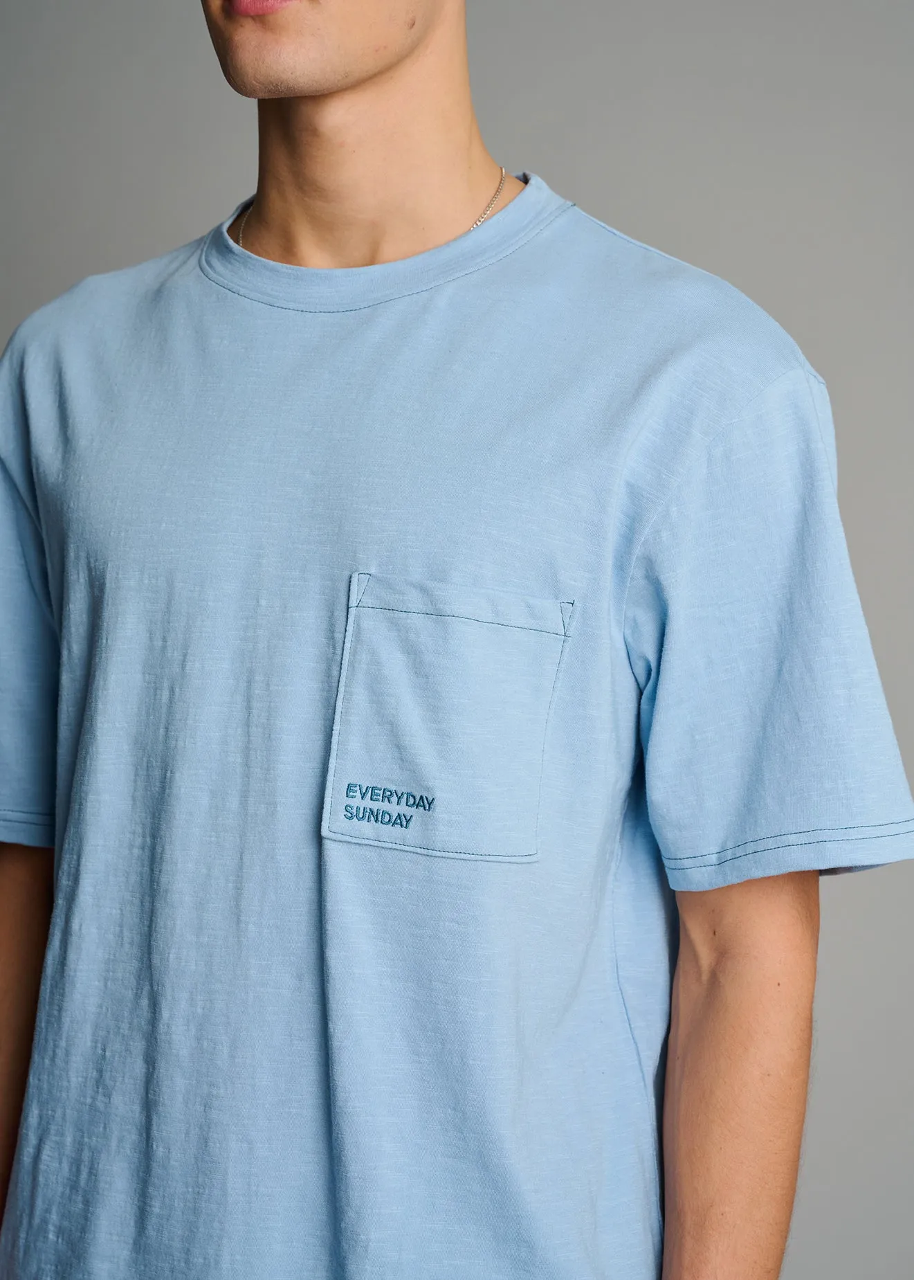 Blue Fog Essential Tee sold by Everyday Sunday product image thumbnail 4