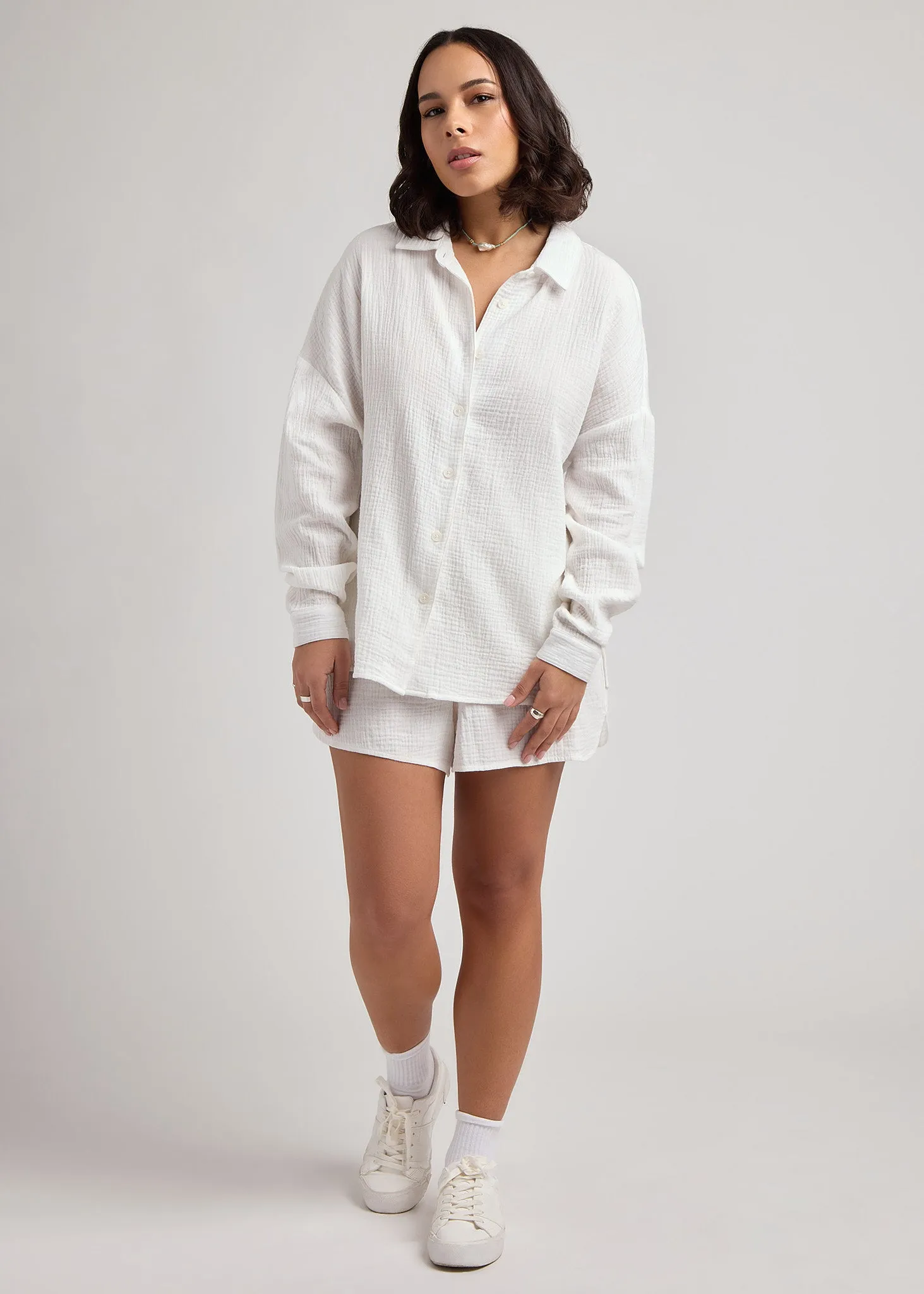 Off-White Cover-Up Shorts sold by Everyday Sunday product image thumbnail 5