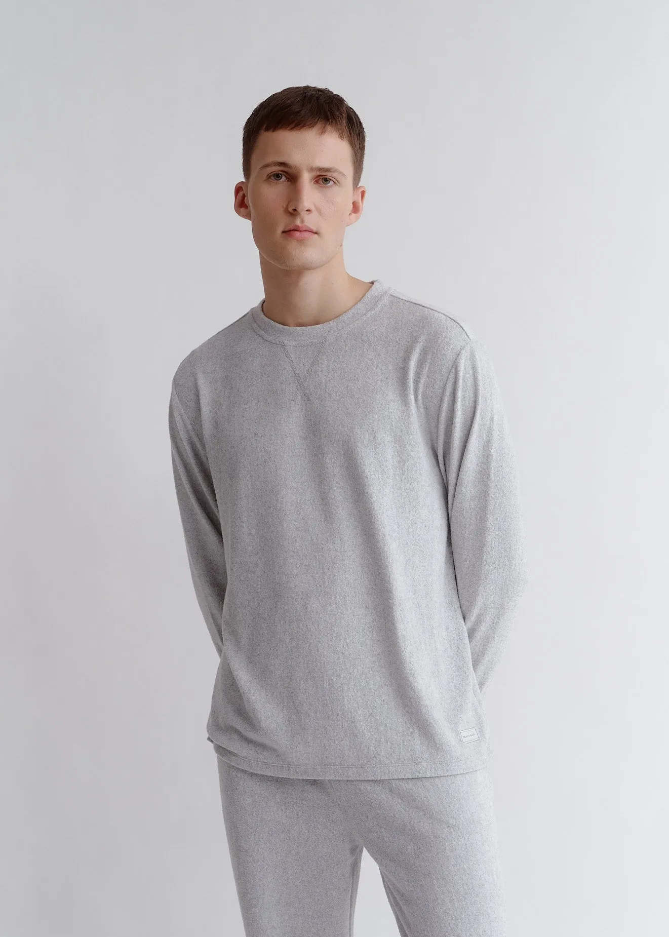 Heather Grey Recycled So-Soft Crewneck sold by Everyday Sunday product image thumbnail 4