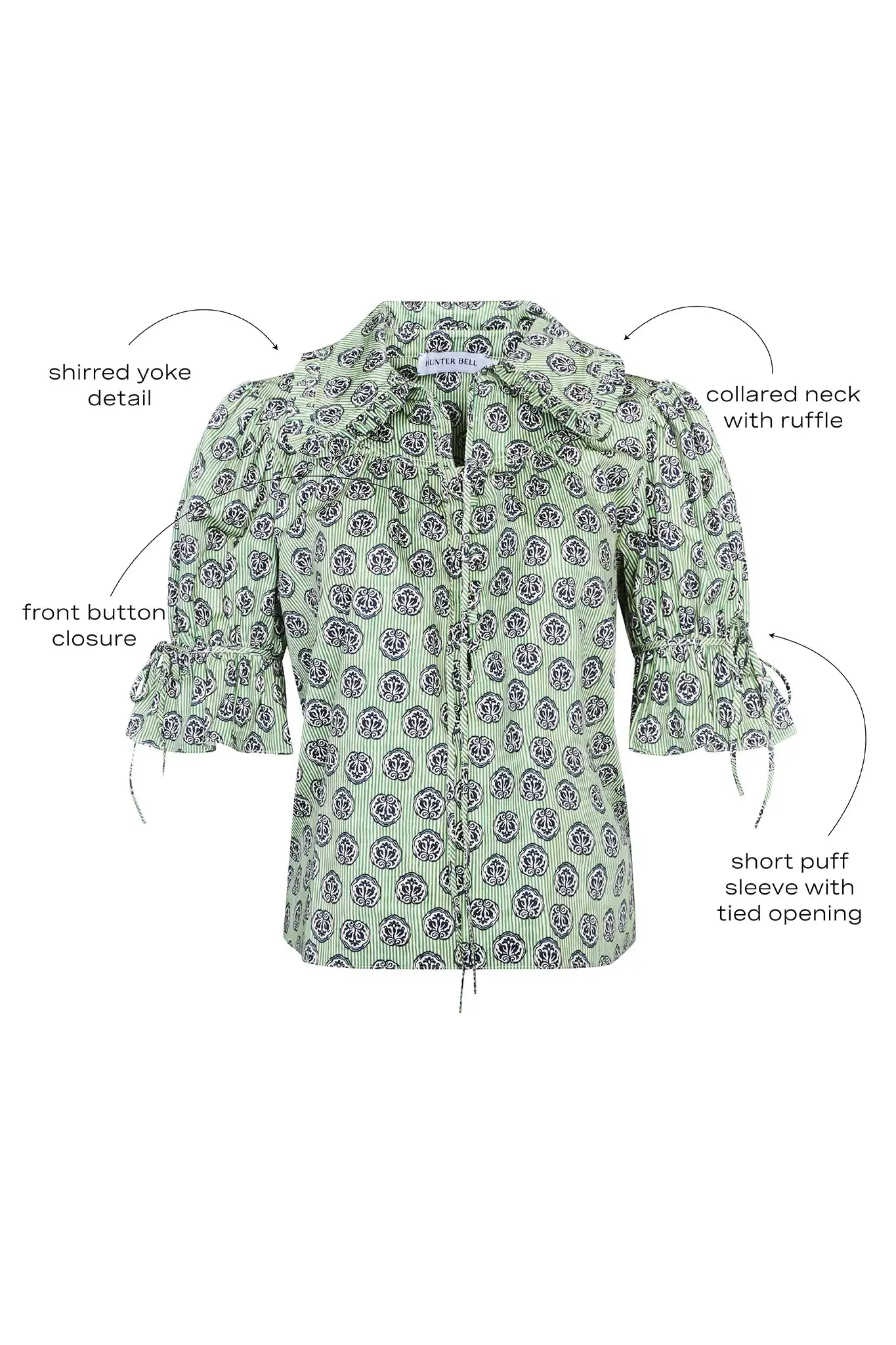 Mayfair Blouse sold by Hunter Bell NYC product image thumbnail 4