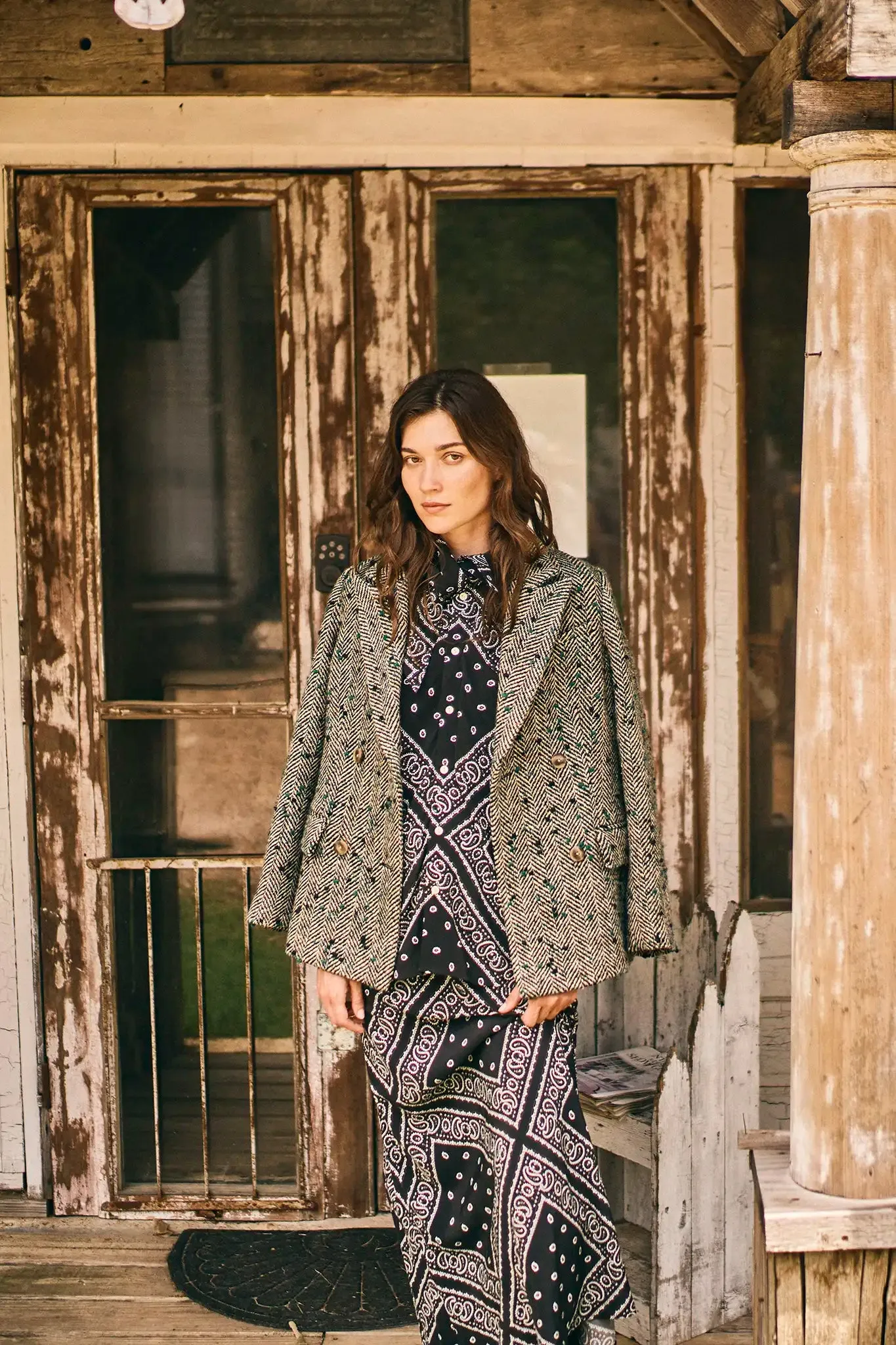 Huntley Half Coat sold by Hunter Bell NYC product image thumbnail 3