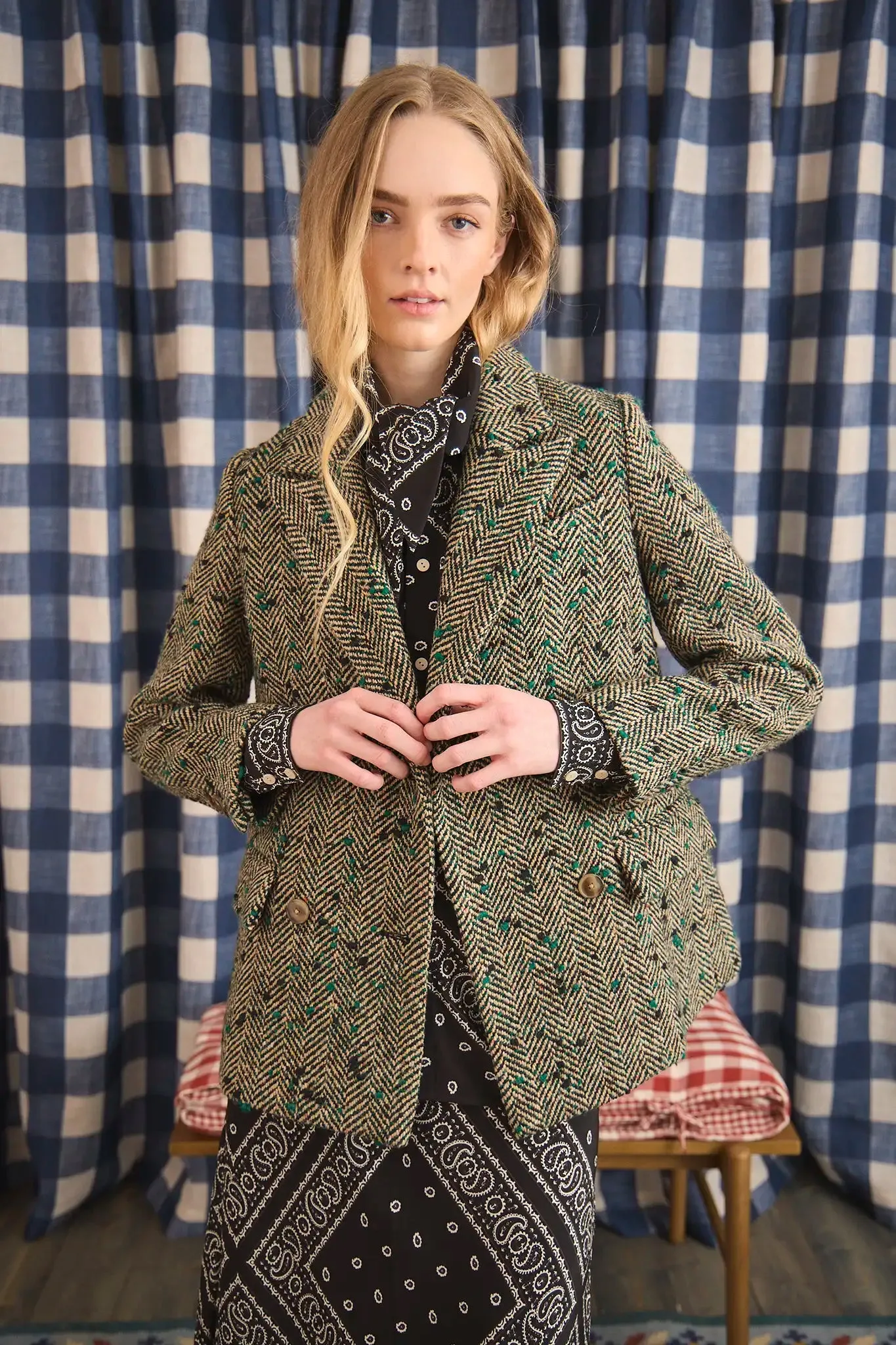 Huntley Half Coat sold by Hunter Bell NYC product image thumbnail 4