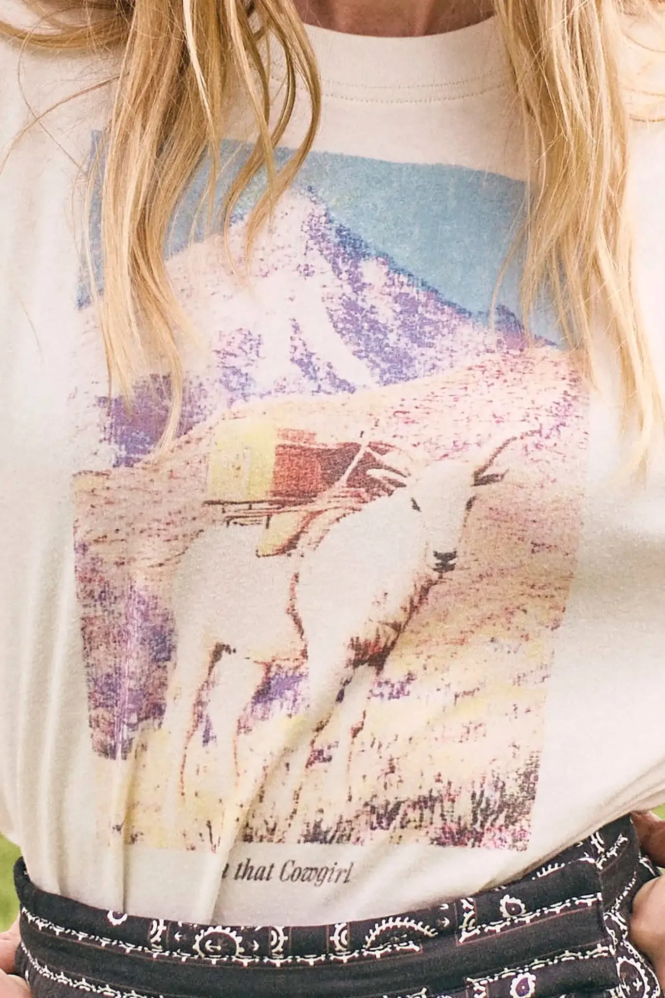I’m That Cowgirl Long Sleeve Tee sold by Hunter Bell NYC product image thumbnail 5