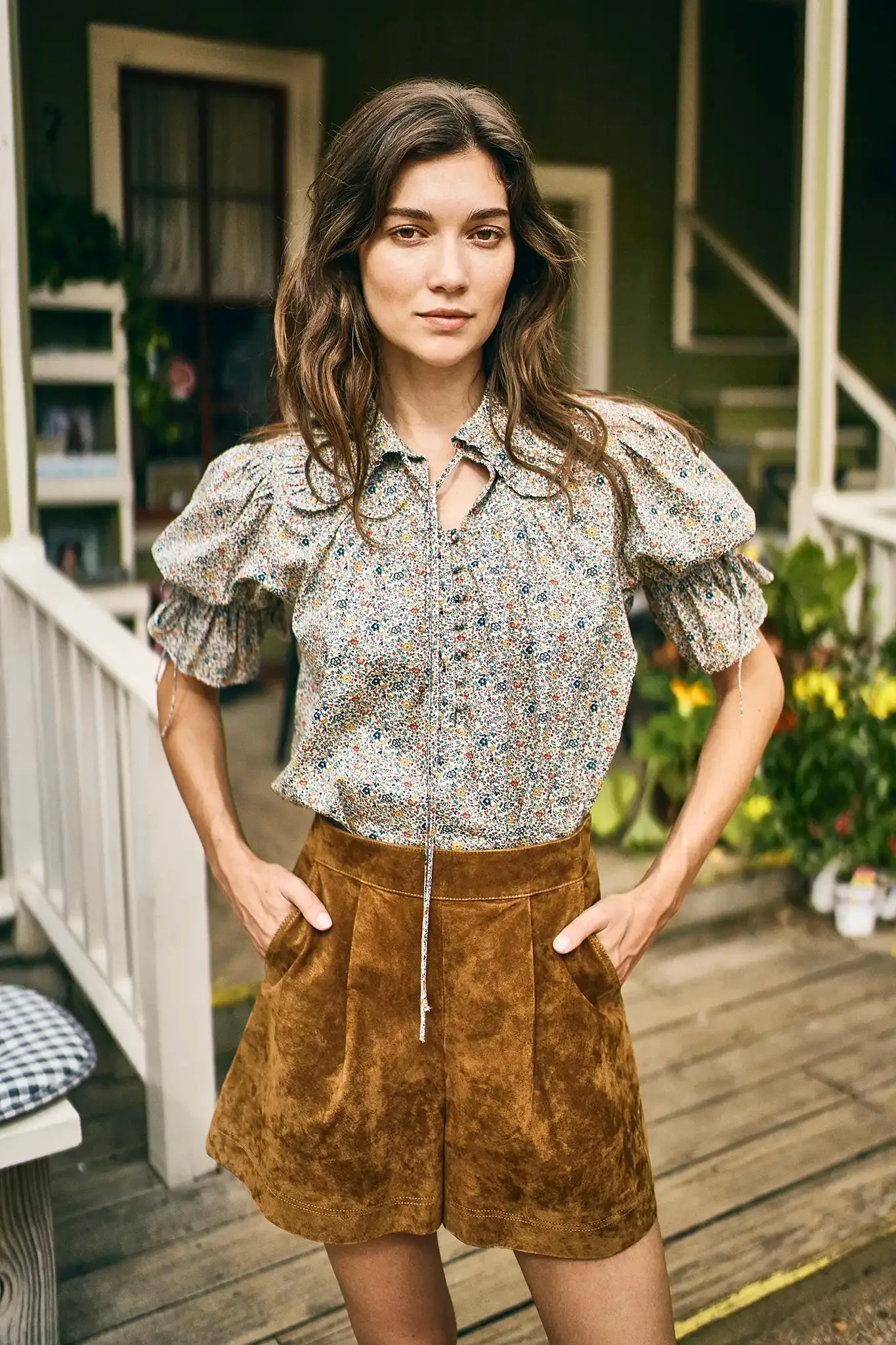 Mayfair Blouse - Made with Liberty Fabric sold by Hunter Bell NYC product image thumbnail 2