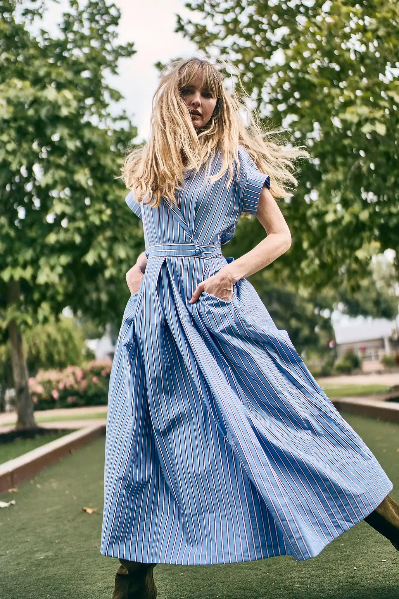 Sloane Wrap Dress sold by Hunter Bell NYC