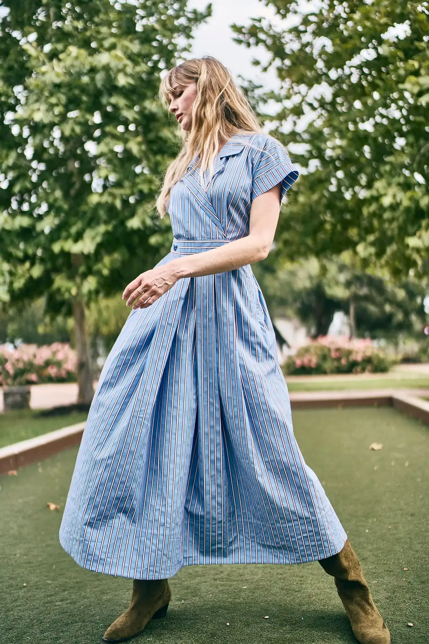 Sloane Wrap Dress sold by Hunter Bell NYC product image thumbnail 2