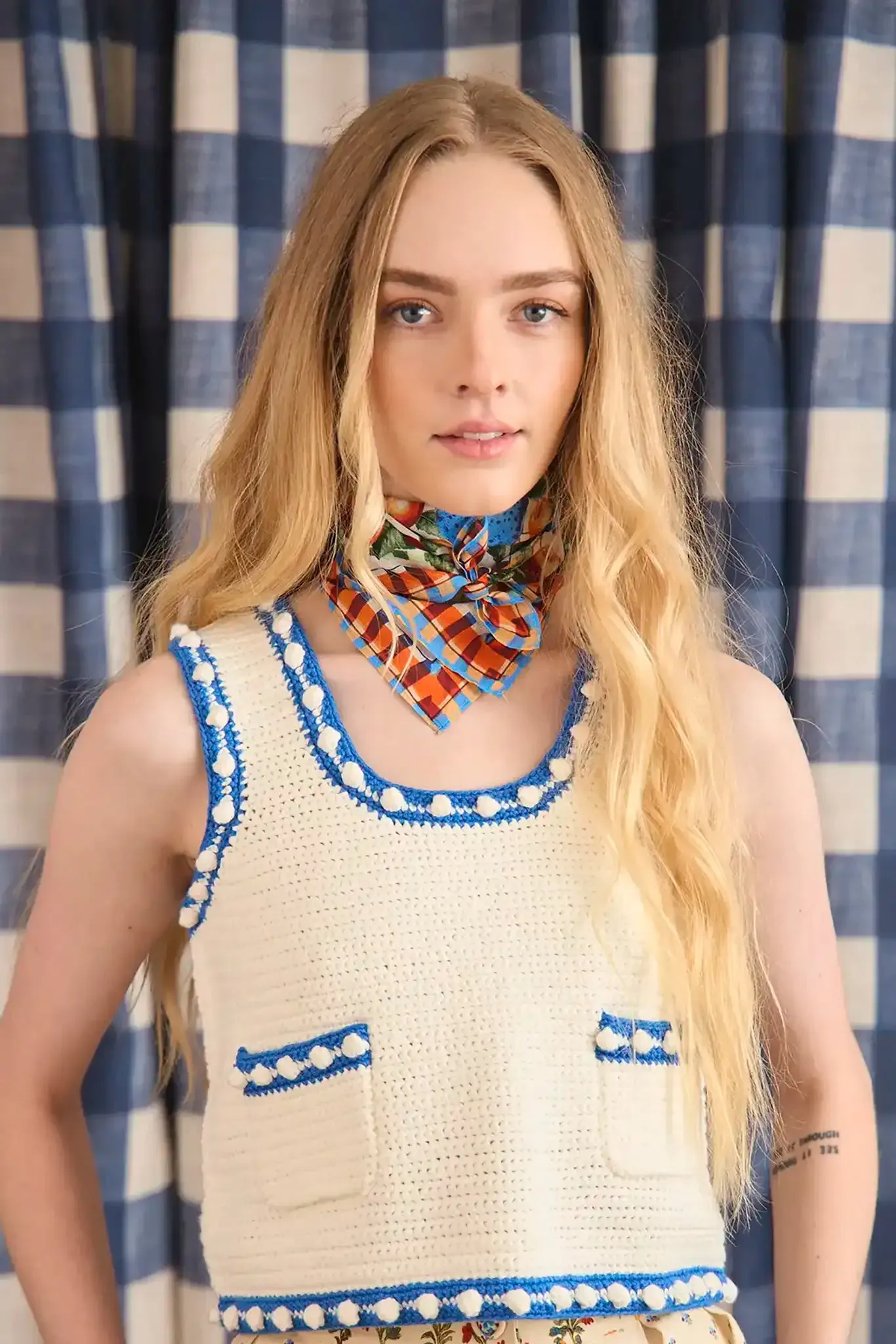 Clover Sweater Tank sold by Hunter Bell NYC product image thumbnail 5