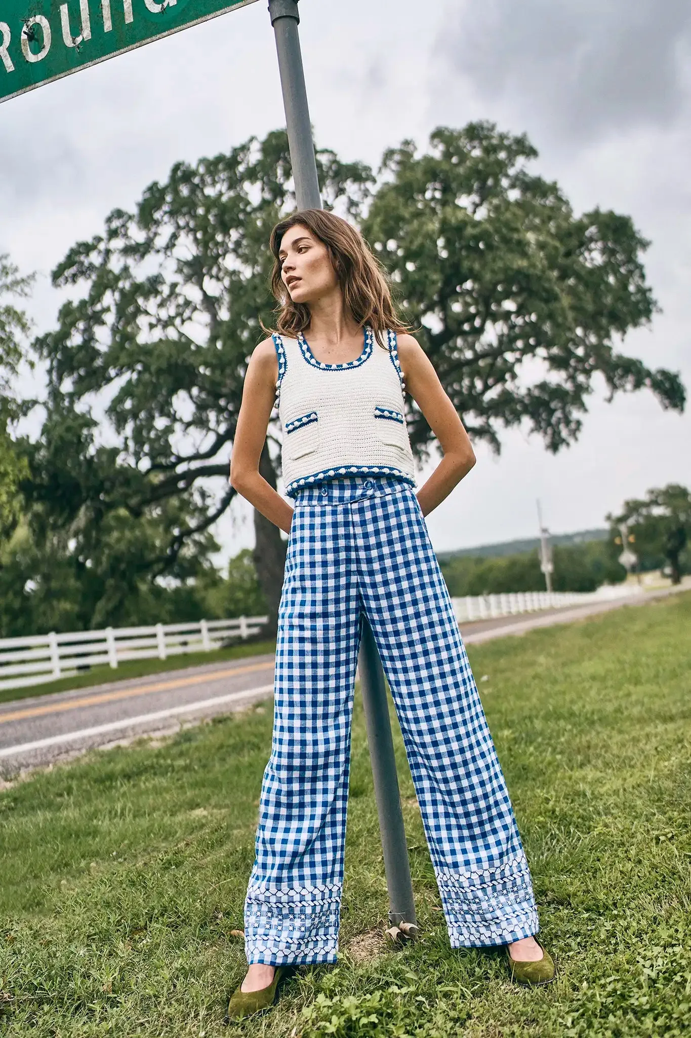 Clover Sweater Tank sold by Hunter Bell NYC product image thumbnail 3