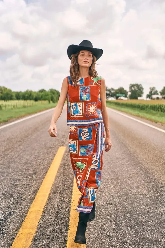 Paloma Wrap Skirt made by Hunter Bell NYC