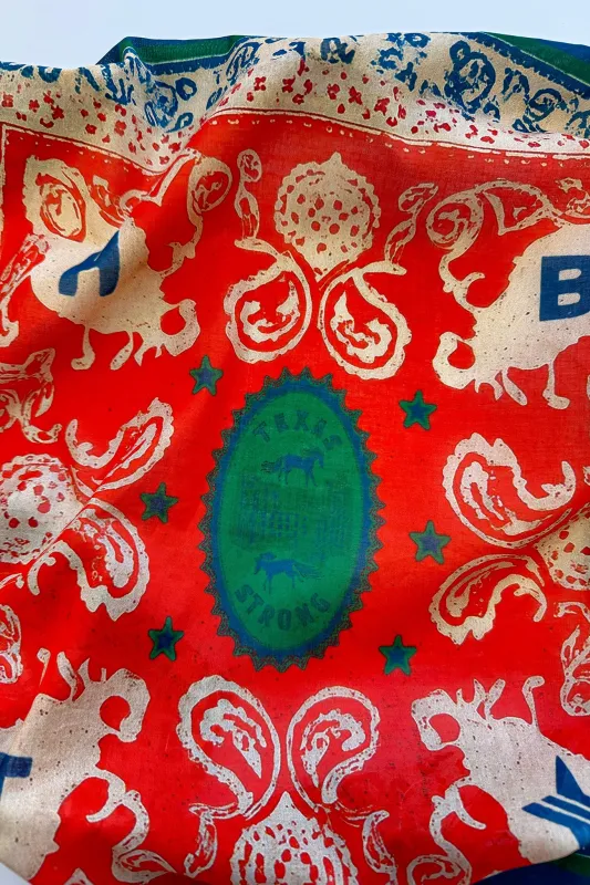 HB x Tuckernuck Texas Strong Scarf made by Hunter Bell NYC