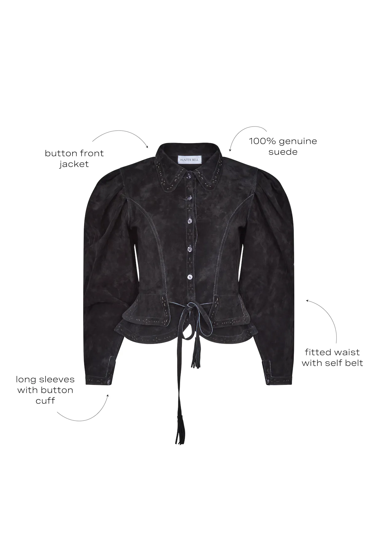 Murphey Suede Jacket sold by Hunter Bell NYC product image thumbnail 4