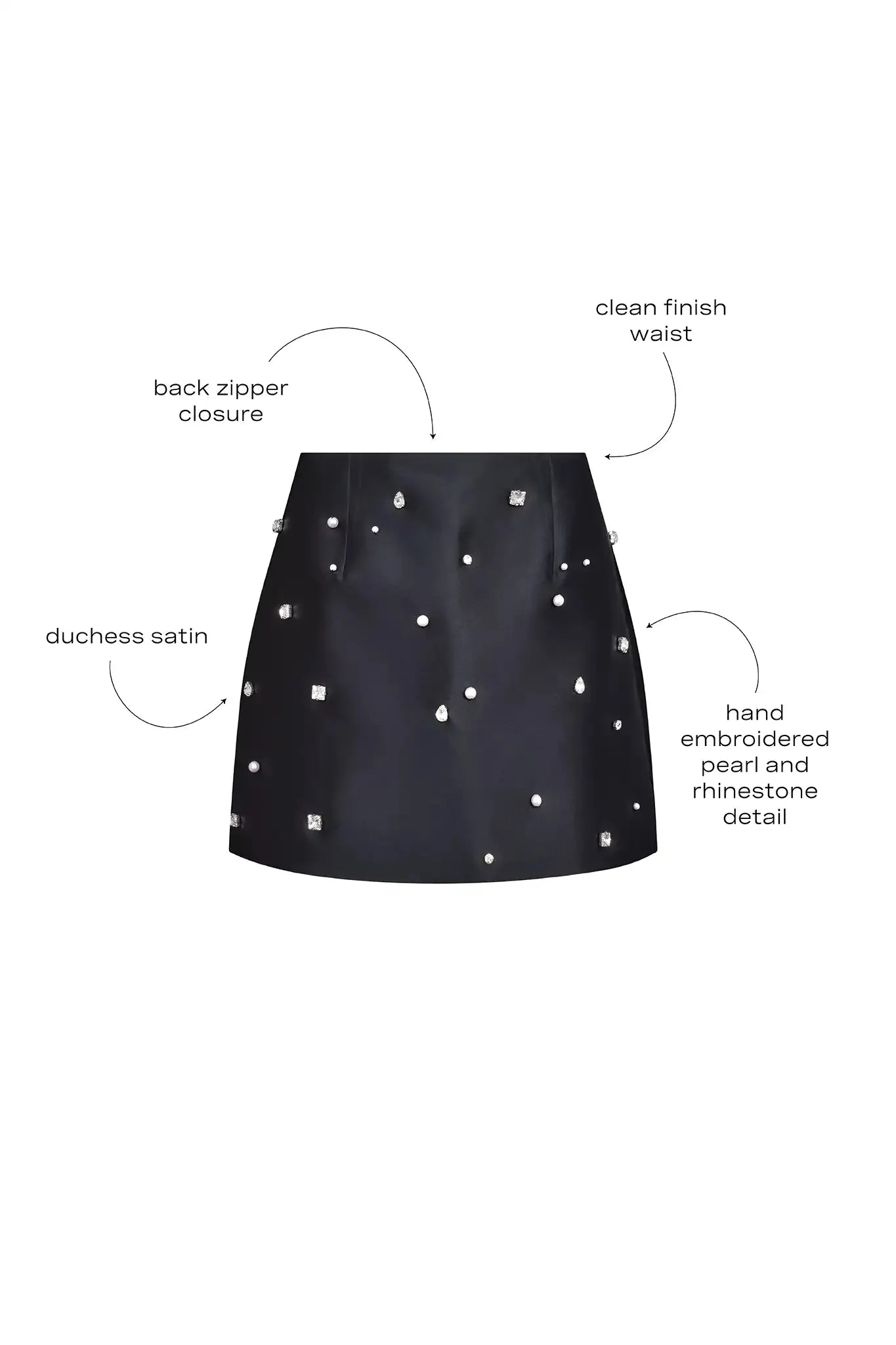Britt Mini Skirt sold by Hunter Bell NYC product image thumbnail 5