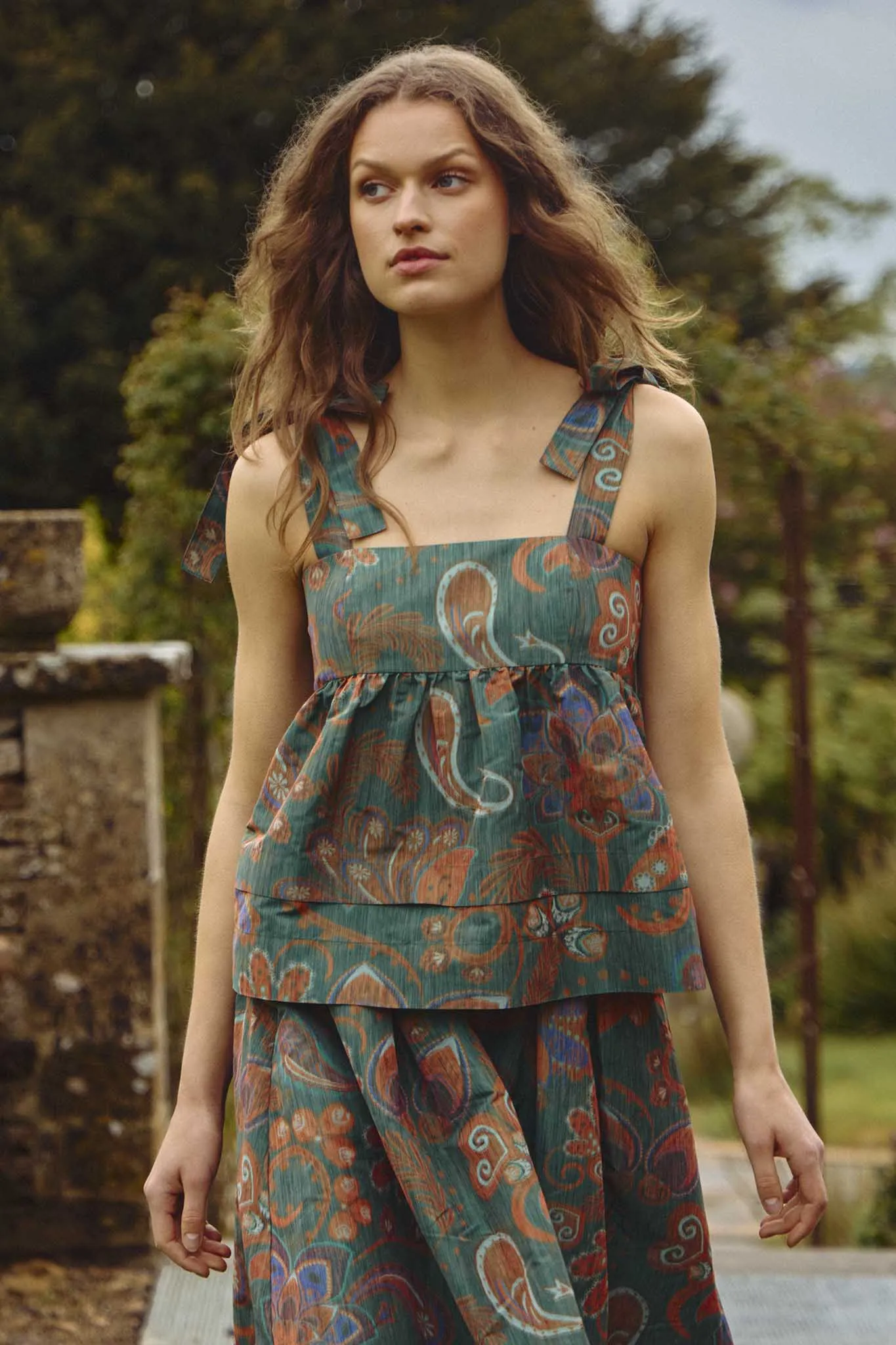 Pruett Taffeta Top sold by Hunter Bell NYC product image thumbnail 2