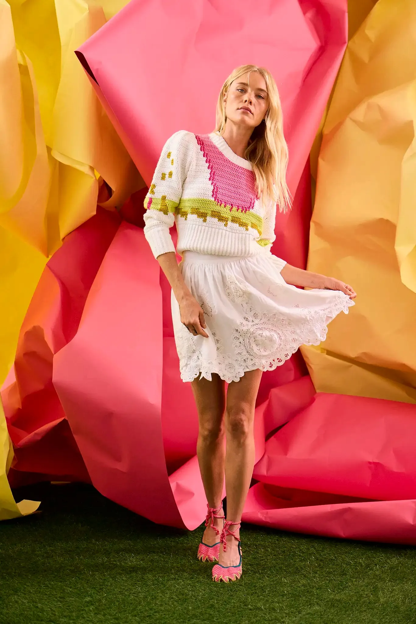 Corinne Mini Skirt sold by Hunter Bell NYC product image thumbnail 4